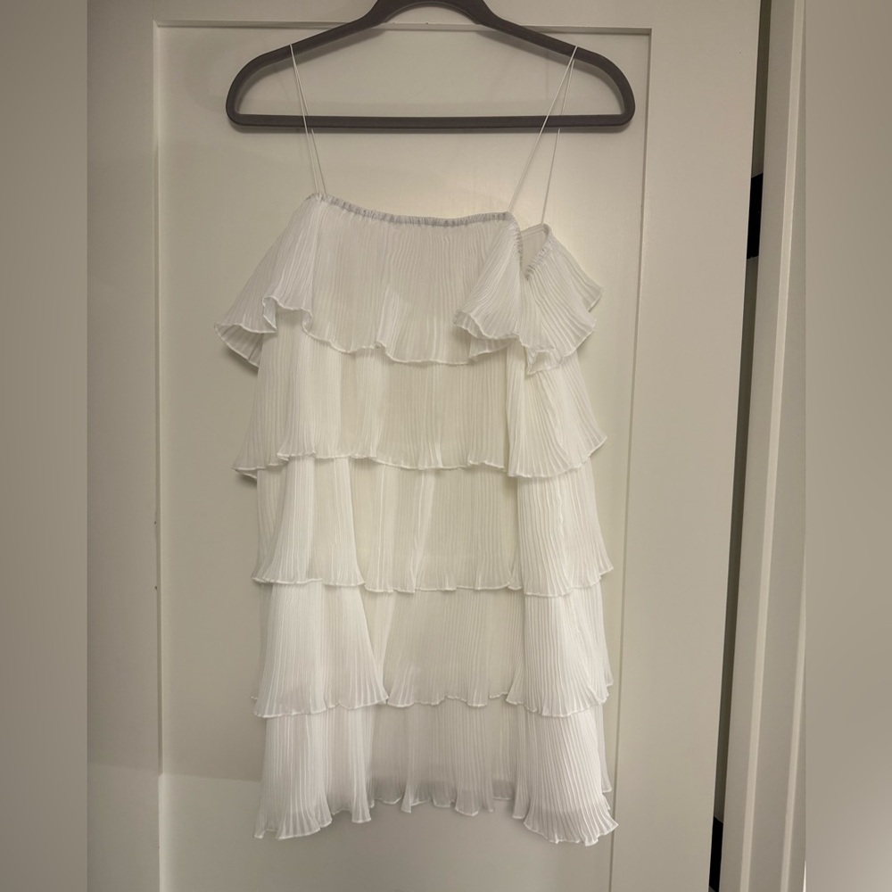 NWOT Medium Shein White Tiered Dress